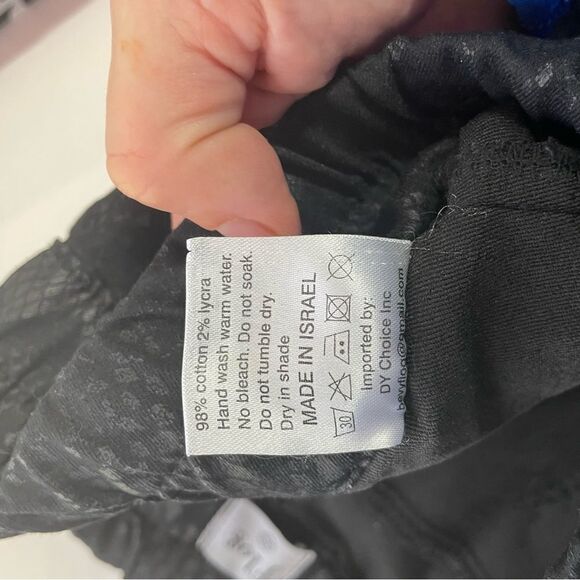 Bevy Flog Shely Black Python High Rise Drawstring Pants - Picture 8 of 8